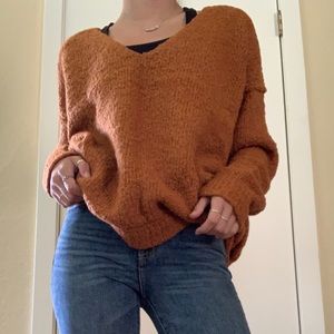 free people v neck sweater